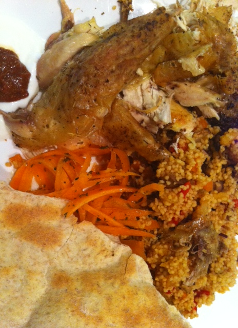 Middle Eastern Inspired Roast Chicken with Fully loaded cous cous and ...