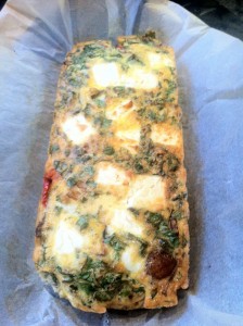 Baked vegetable and chilli frittata